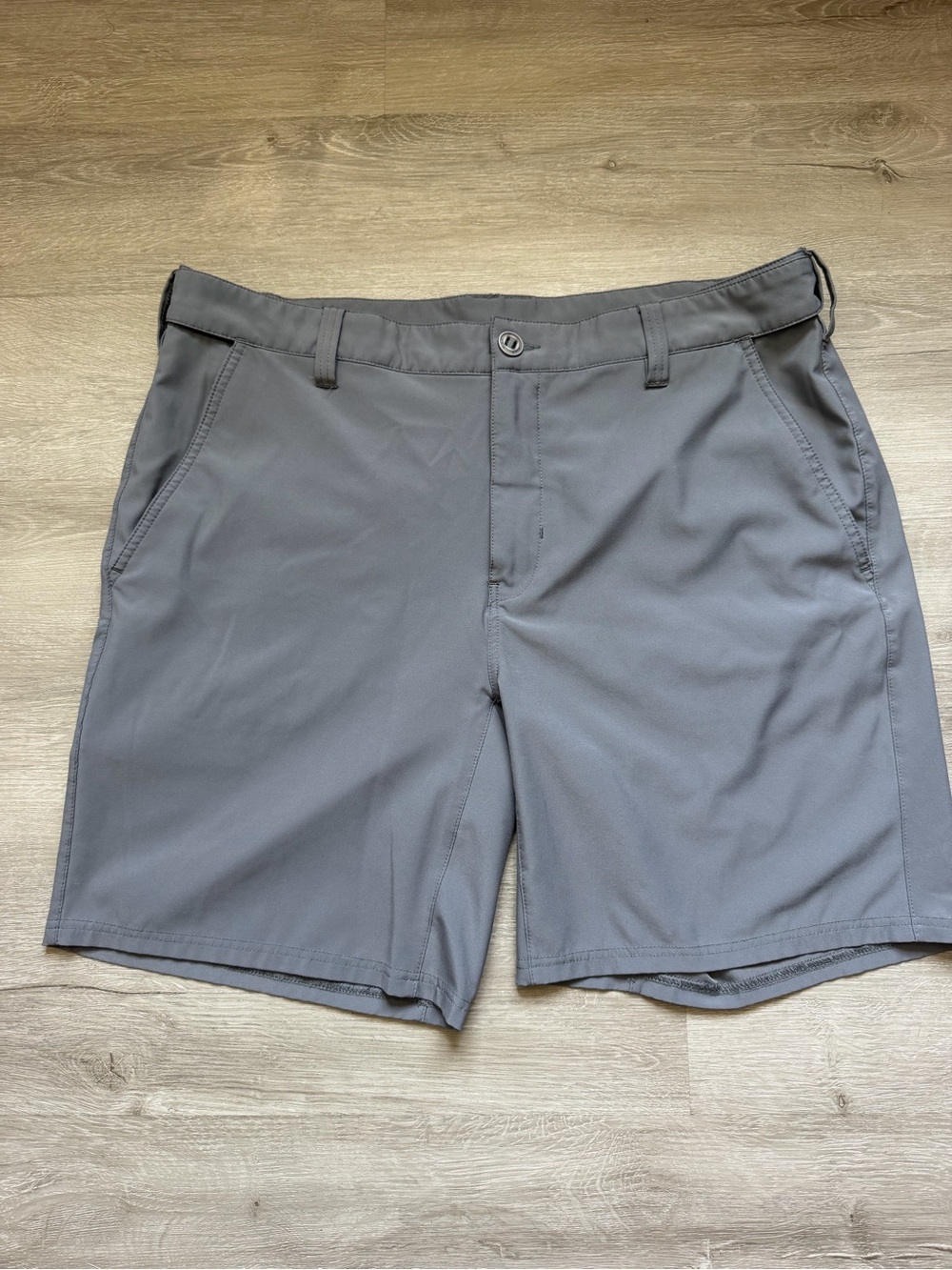HUK Performance Fishing Shorts Gray XL Stretch Lightweight